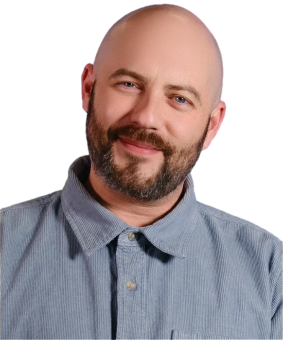 Russ Greene, smiling